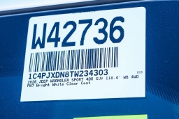 Jeep Wrangler Sport S 4 Door 4x4 2026