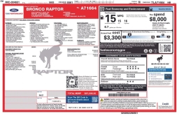 Ford Bronco Raptor 4 Door Advanced 4x4 2026