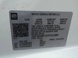 Chevrolet Silverado 2500HD Custom 4WD Double Cab 149" 2026