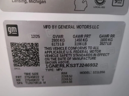 Chevrolet Traverse FWD RS 4dr 2026