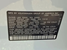 Volkswagen Atlas 2.0T SEL 4MOTION 2026