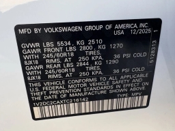 Volkswagen Atlas Cross Sport 2.0T SE FWD 2026