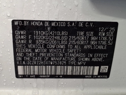 Honda HR-V LX AWD CVT 2026