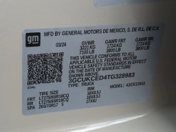 Chevrolet Silverado 1500 Custom Trail Boss 4WD Crew Cab 157" 2026