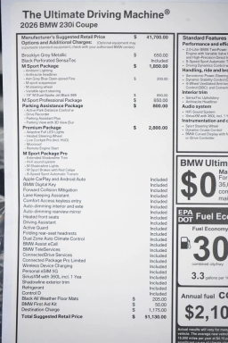 BMW 2 Series 230i Coupe 2026