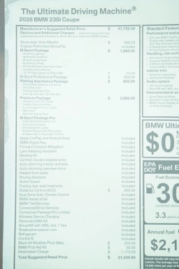 BMW 2 Series 230i Coupe 2026