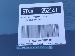 Toyota Tacoma 4WD TRD Sport Double Cab 6' Bed AT (Natl) 2026
