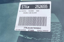 Toyota Tacoma 4WD SR5 Double Cab 5' Bed AT (Natl) 2026