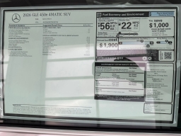 Mercedes-Benz GLE GLE 450e 4MATIC SUV 2026