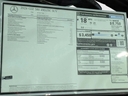 Mercedes-Benz GLE GLE 580 4MATIC SUV 2026