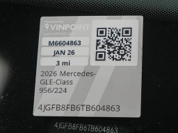 Mercedes-Benz GLE GLE 580 4MATIC SUV 2026