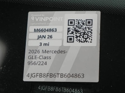 Mercedes-Benz GLE GLE 580 4MATIC SUV 2026