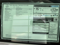 Mercedes-Benz GLS Maybach GLS 600 4MATIC SUV 2026