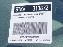 Honda Ridgeline TrailSport AWD 2026