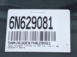 Hyundai Tucson SE FWD 2026