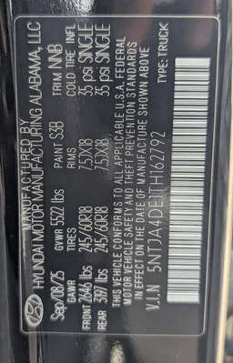 Hyundai Santa Cruz SE FWD 2026