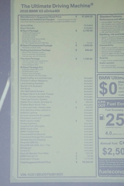 BMW X5 sDrive40i Sports Activity Vehicle 2026