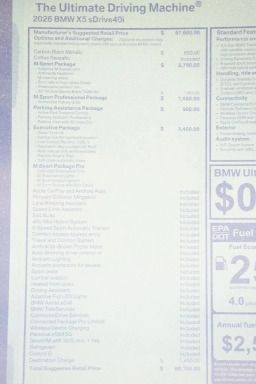 BMW X5 sDrive40i Sports Activity Vehicle 2026