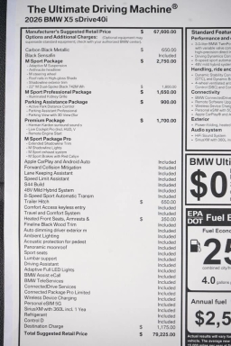 BMW X5 sDrive40i Sports Activity Vehicle 2026