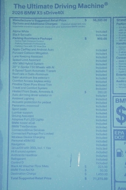 BMW X5 sDrive40i Sports Activity Vehicle 2026