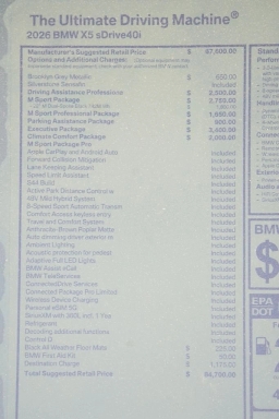 BMW X5 sDrive40i Sports Activity Vehicle 2026