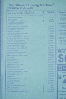 BMW X5 sDrive40i Sports Activity Vehicle 2026