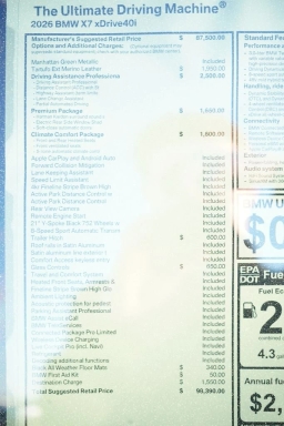 BMW X7 xDrive40i Sports Activity Vehicle 2026