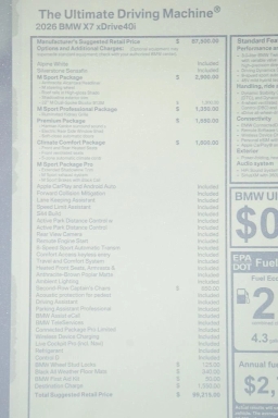 BMW X7 xDrive40i Sports Activity Vehicle 2026