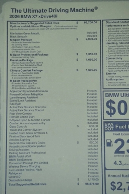 BMW X7 xDrive40i Sports Activity Vehicle 2026