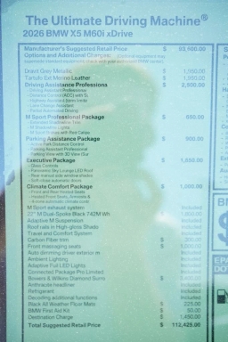 BMW X5 M60i Sports Activity Vehicle 2026