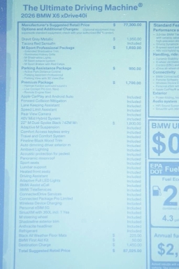 BMW X6 xDrive40i Sports Activity Coupe 2026