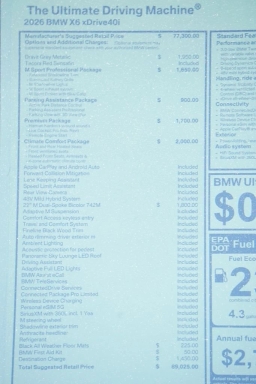 BMW X6 xDrive40i Sports Activity Coupe 2026