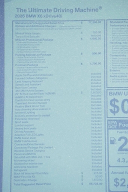 BMW X6 xDrive40i Sports Activity Coupe 2026