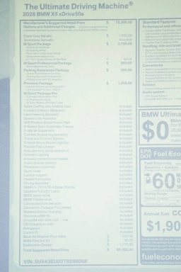 BMW X5 xDrive50e Plug-In Hybrid 2026