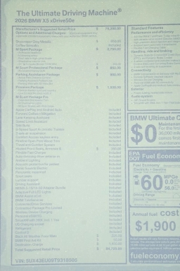 BMW X5 xDrive50e Plug-In Hybrid 2026