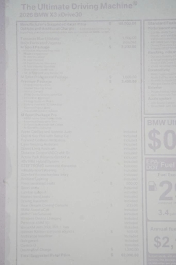 BMW X3 30 xDrive Sports Activity Vehicle 2026