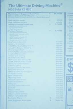 BMW X3 M50 xDrive Sports Activity Vehicle 2026