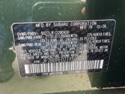 Subaru Outback Touring AWD 2026