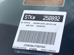 Toyota Crown Signia Limited AWD (Natl) 2026