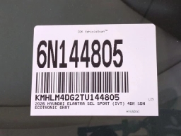 Hyundai Elantra SEL Sport IVT 2026
