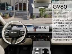 Genesis GV80 Select 2.5T AWD 2026