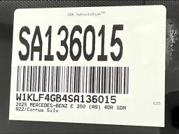 Mercedes-Benz E-Class E 350 RWD Sedan 2025