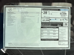 Mercedes-Benz GLB GLB 250 SUV 2026