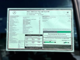 Mercedes-Benz Sprinter Crew Van Standard Roof 4-Cyl Diesel HO 2500 Standard Roof I4 Diesel HO 144" RWD 2026
