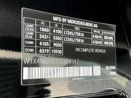 Mercedes-Benz Sprinter Cargo Van 2500 Standard Roof I4 Diesel HO 144" RWD 2025