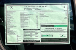 Mercedes-Benz Sprinter Cargo Van 2500 Standard Roof I4 Diesel HO 144" RWD 2025