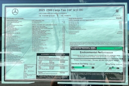 Mercedes-Benz Sprinter Cargo Van 2500 Standard Roof I4 Diesel HO 144" RWD 2025