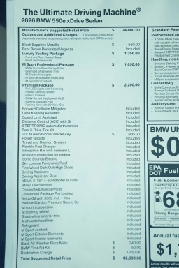 BMW 5 Series 550e xDrive Sedan 2026