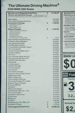 BMW 3 Series 330i Sedan 2026