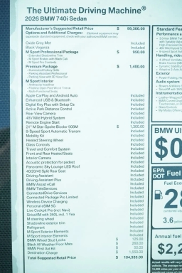 BMW 7 Series 740i Sedan 2026